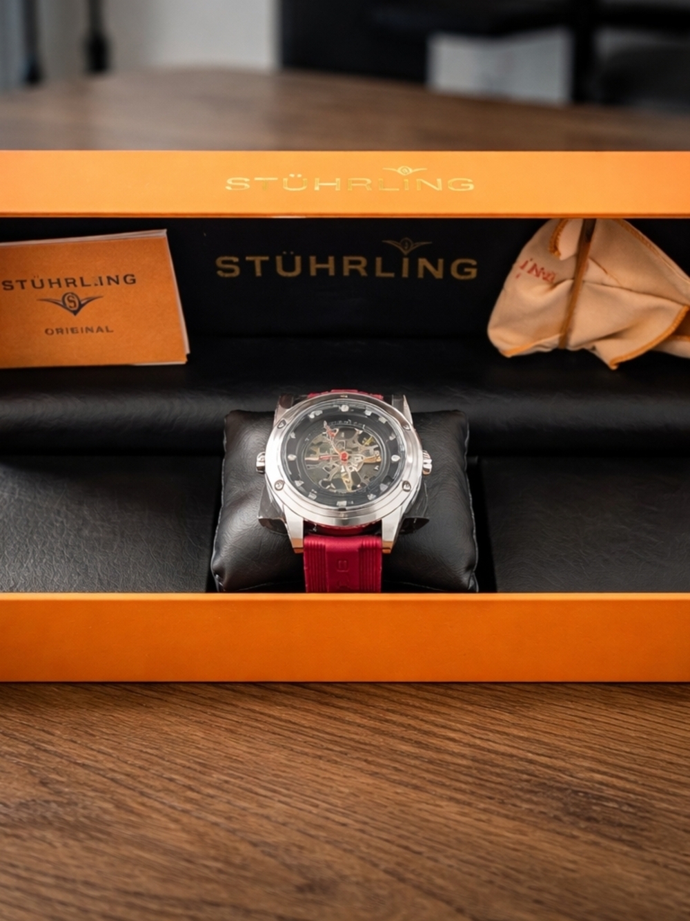 Stührling Original Skeleton Automatic Watch